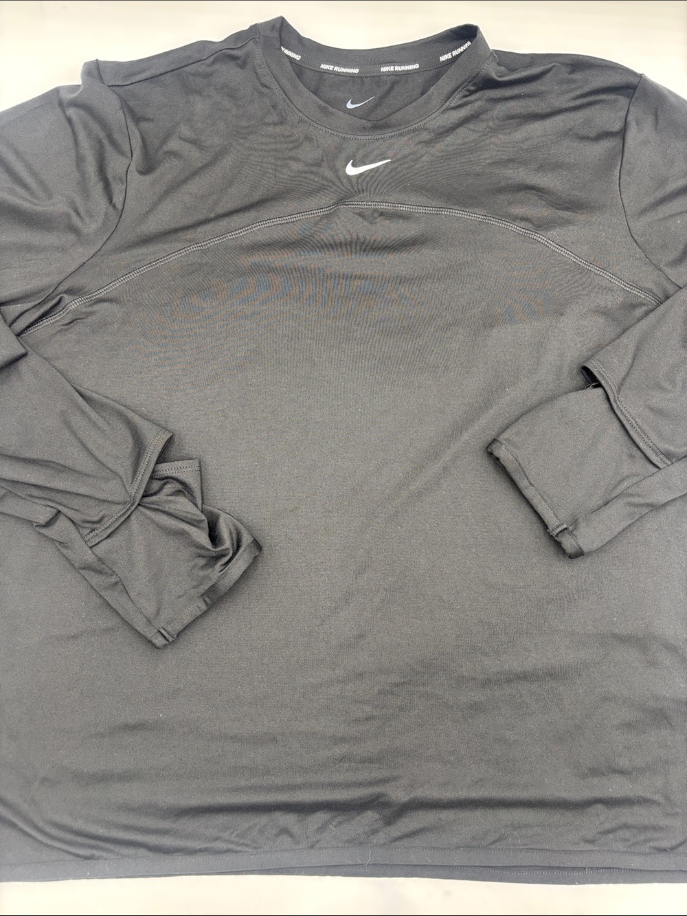 Nike Dri-FIT Swift Element UV Crew Running Top in Black
